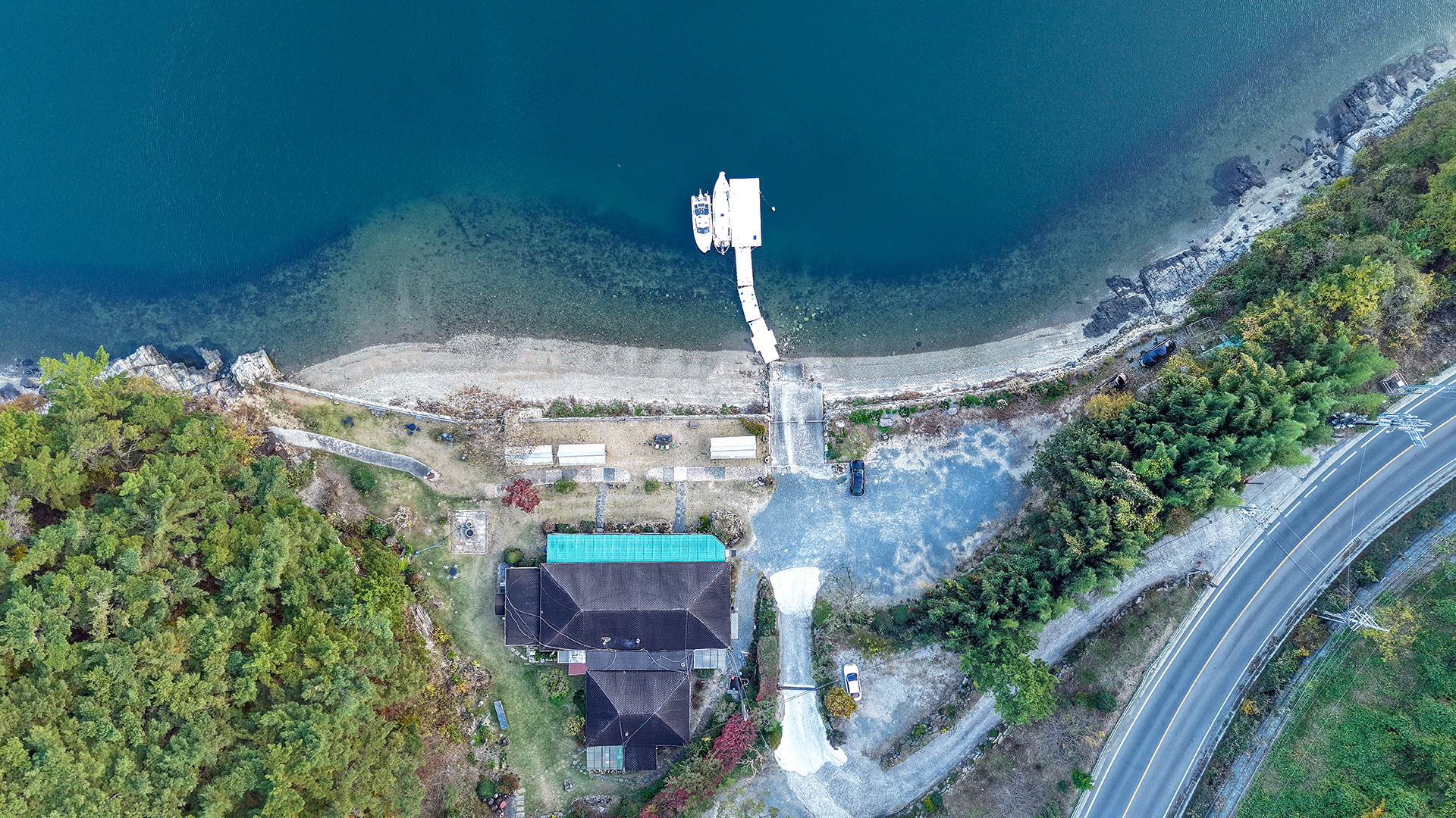 동진대교와 달뜨는 비오리